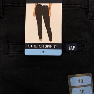 NWT GAP Women’s Black Stretch Skinny Pant Size 10